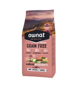 OWNAT GRAIN FREE PRIME PERRO MINI ADULTO POLLO/PAVO