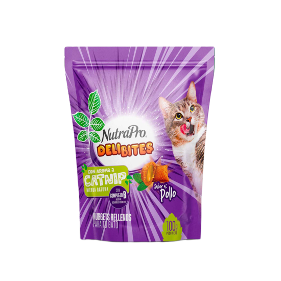 delibites gatos pollo y catnip
