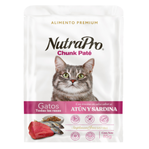 NUTRAPRO POUCH GATOS ATÚN Y SARDINA 85GR