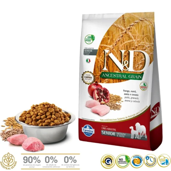 N&D-ancestral-perro-senior-pollo-granada-medium-agropets-quito
