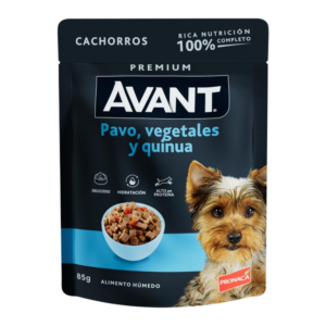 AVANT POUCH ADULTO PAVO, VEGETALES & QUINUA 85 GR