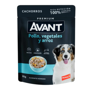 AVANT POUCH ADULTO POLLO, VEGETALES & ARROZ 85 GR