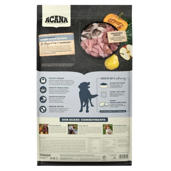 acana-light-fit-quito-agropets-rear acana-light-fit-quito-agropets-rear